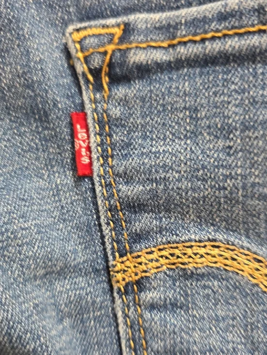 Levis 515 Women’s Blue Denim Capri Jeans Size 14 - Picture 9 of 13